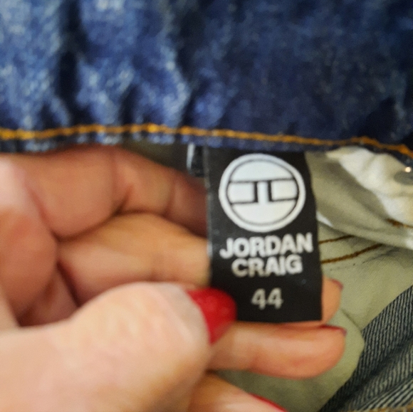 NWT Jordan Craig Light Blue Distressed Jean Shorts Size 44 - Picture 5 of 15
